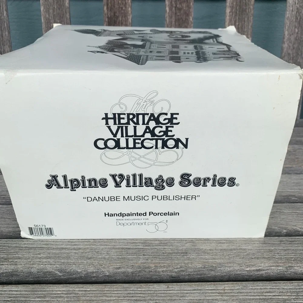 Dept 56 Alpine Village Danube Music Publisher 56173 Lighted Porcelain TEST-WORKS